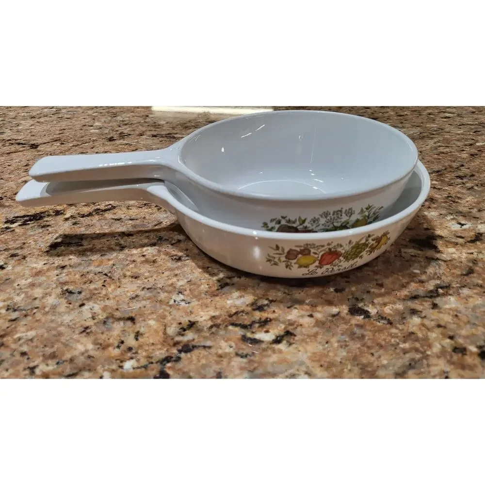 Corning Ware Spice of Life Menuettes (Set of 2) P-81-B, P-83-B No Lids